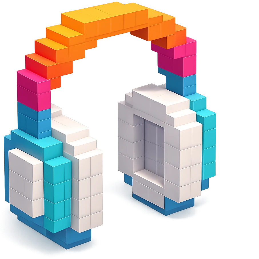 full-size white headphones emoji