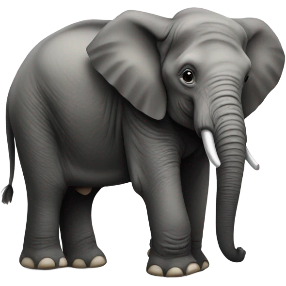 An elephant with a Guinness  emoji