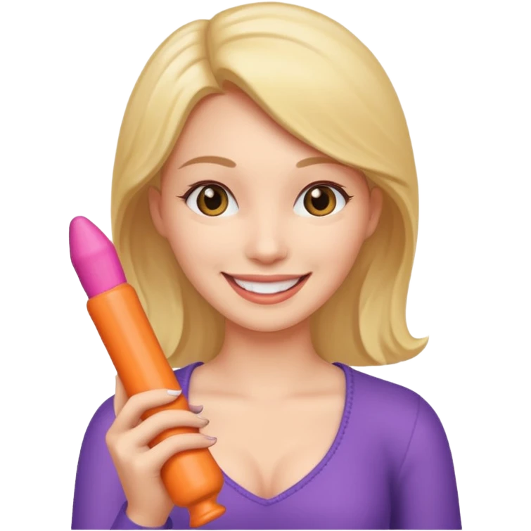 Kadının amında dildo olsun emoji