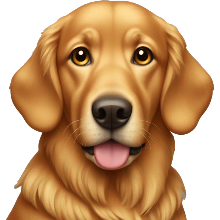 red golden retreiver emoji