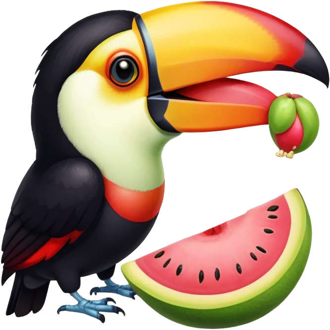 toucan and guava together emoji