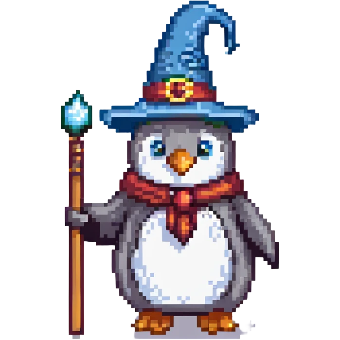 penguin wizard emoji