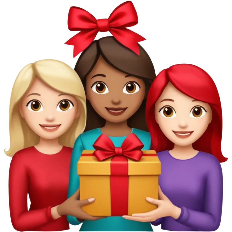 woMen with Gift box  emoji
