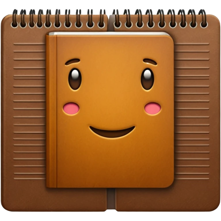 Corduroy notebook with ridges  emoji