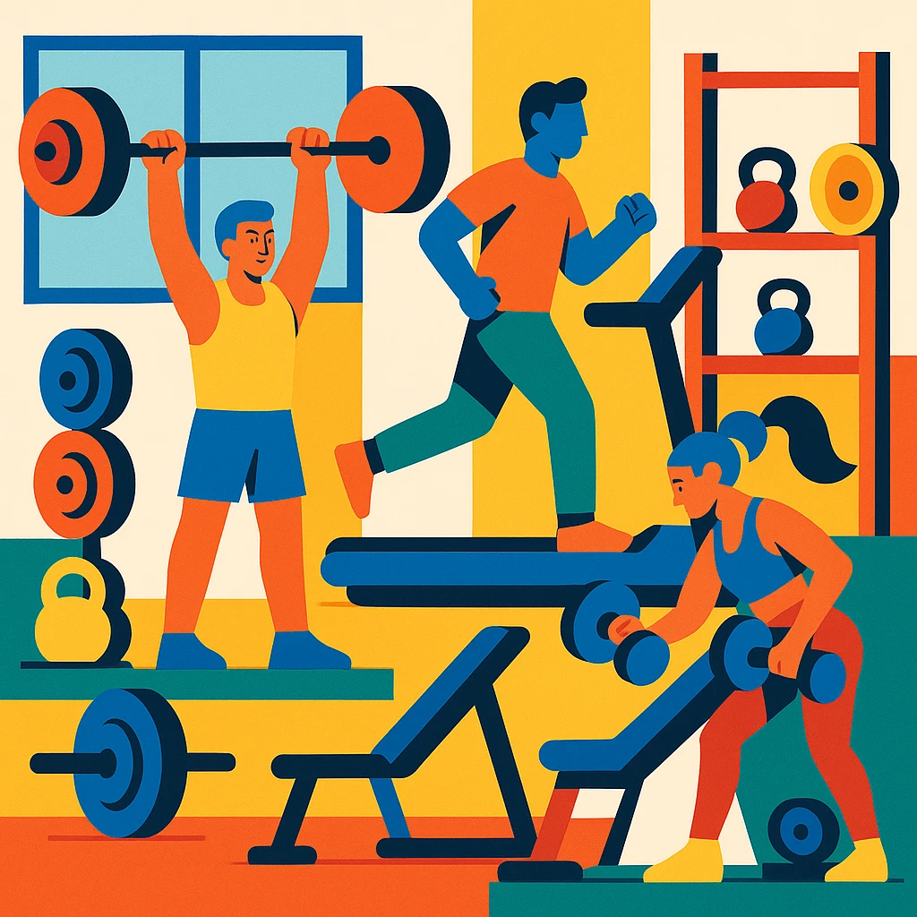 gym, fitness, modern style emoji