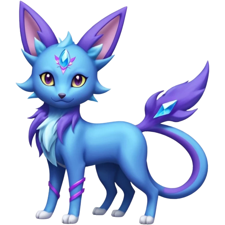 Luxray-Espeon-Suicune-Amaura-fusion emoji