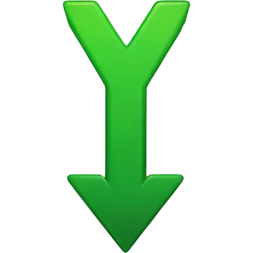 green arrow pointing up emoji