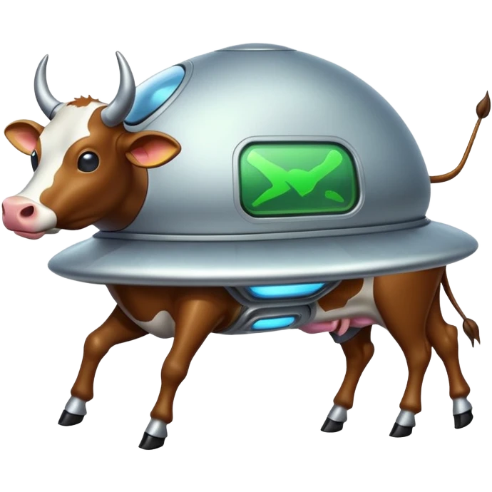 НЛО с коровой  emoji