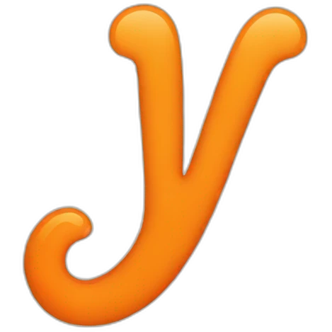 3 LETTER orange emoji