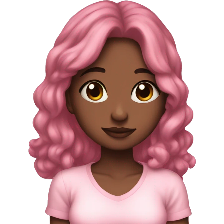 That girl aesthetic pink and cute  emoji