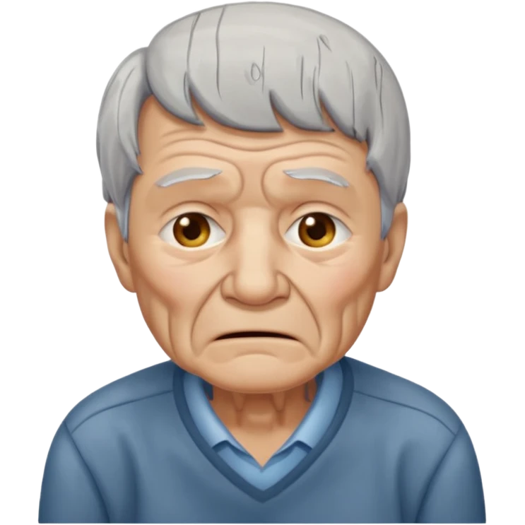 old man crying emoji