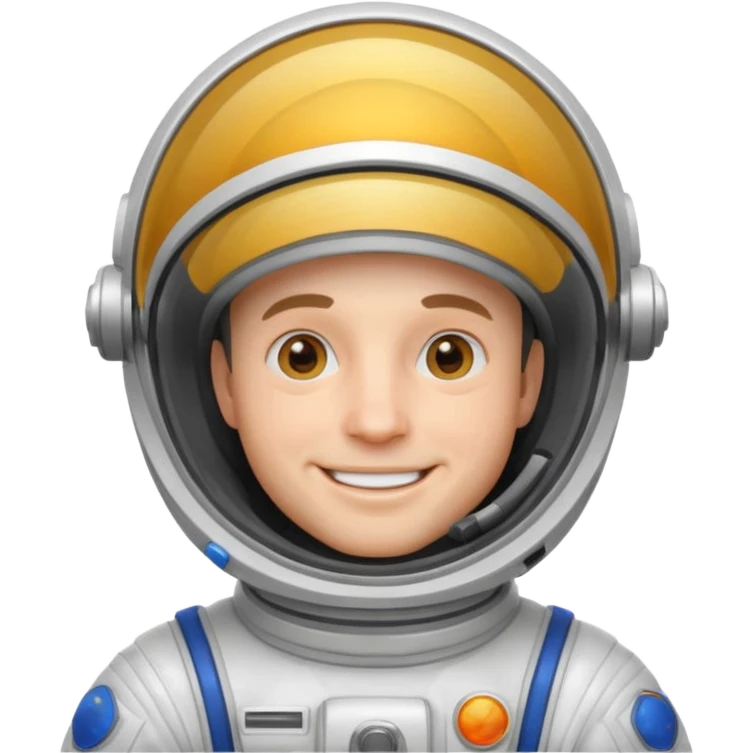 smiling man in a space suit emoji