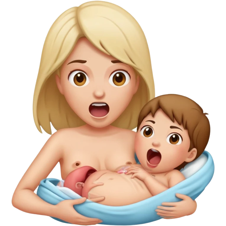 Woman giving birth emoji