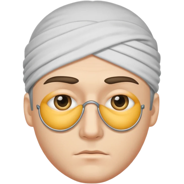 a man with one eye covered emoji