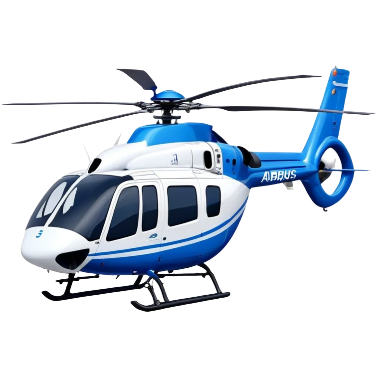 Eurocopter EC135 - Airbus Helicopters (Model Year: 2020) (Iconic colour: Blue and white) emoji