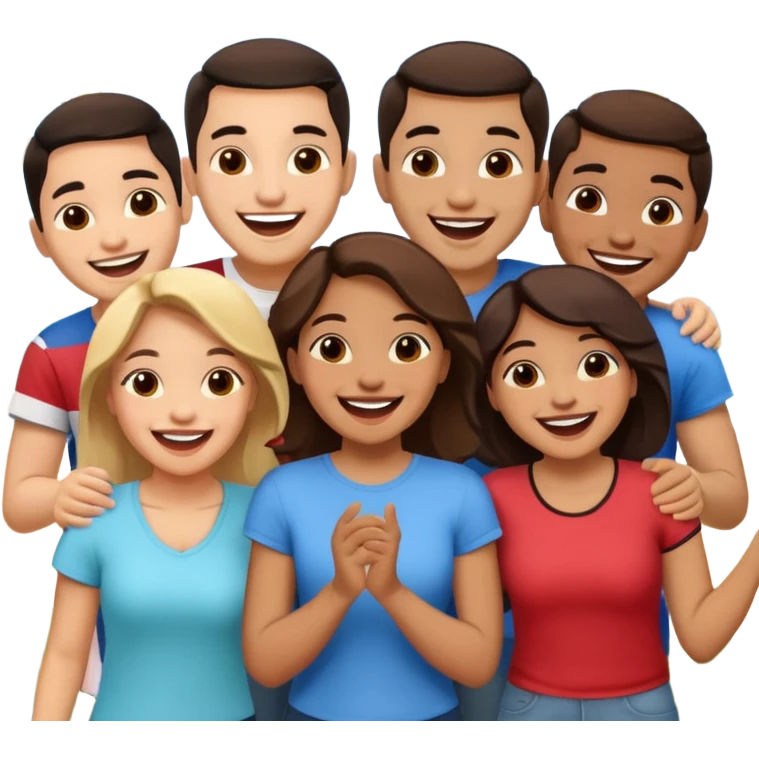 amigos puerto riqueños fuera del campus emoji