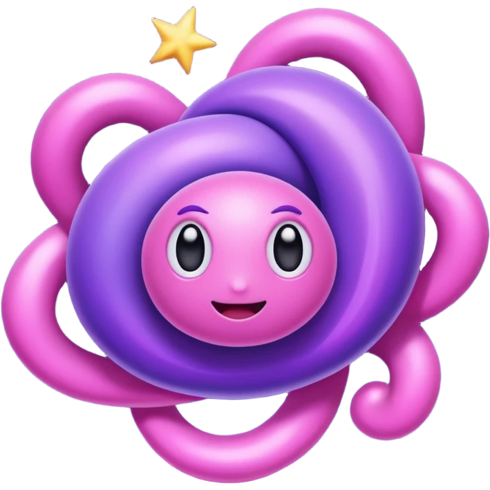 Pokemon legendary purple and pink cosmog emoji