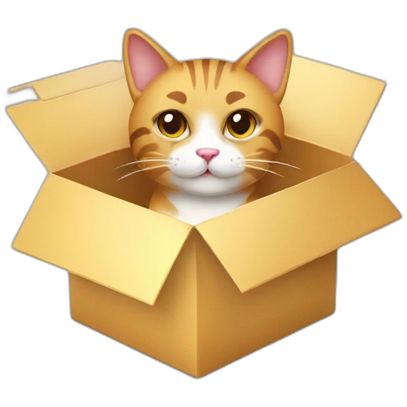 cat in gift box emoji