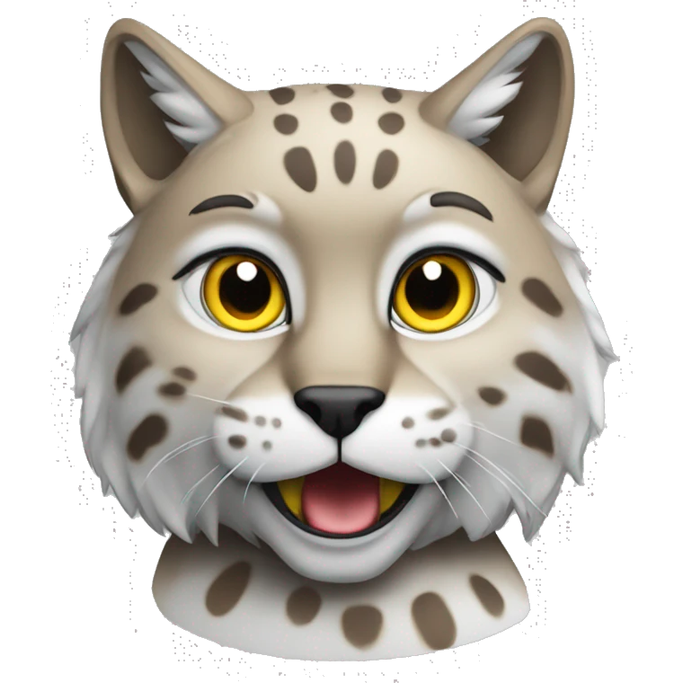 A lynx with a laptop emoji