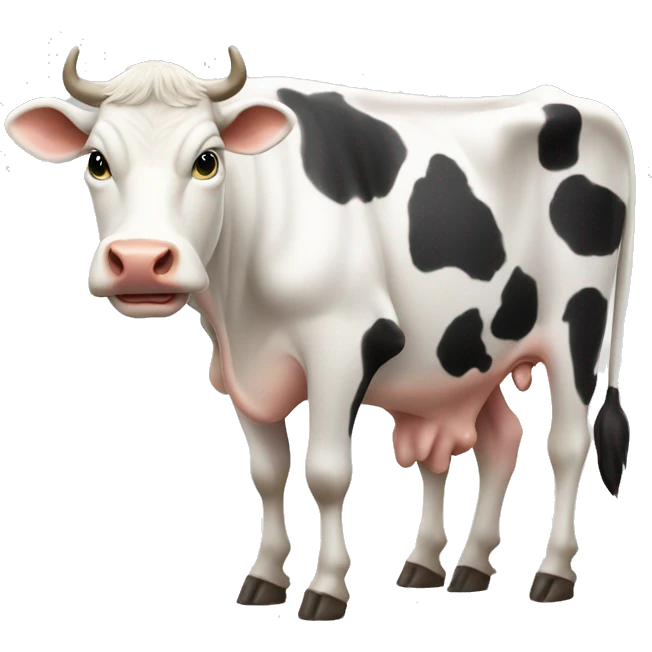cow with udder side view emoji