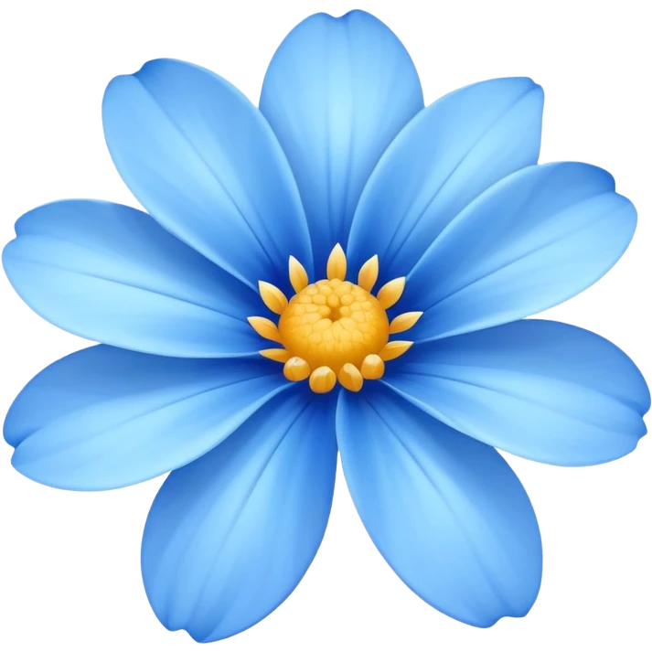 Blue flower emoji