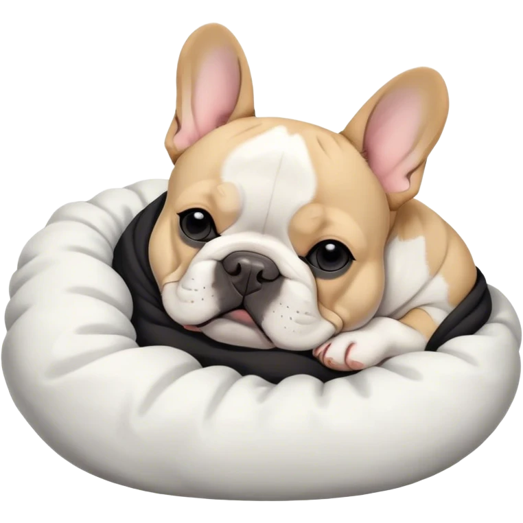 frenchie sleeping emoji