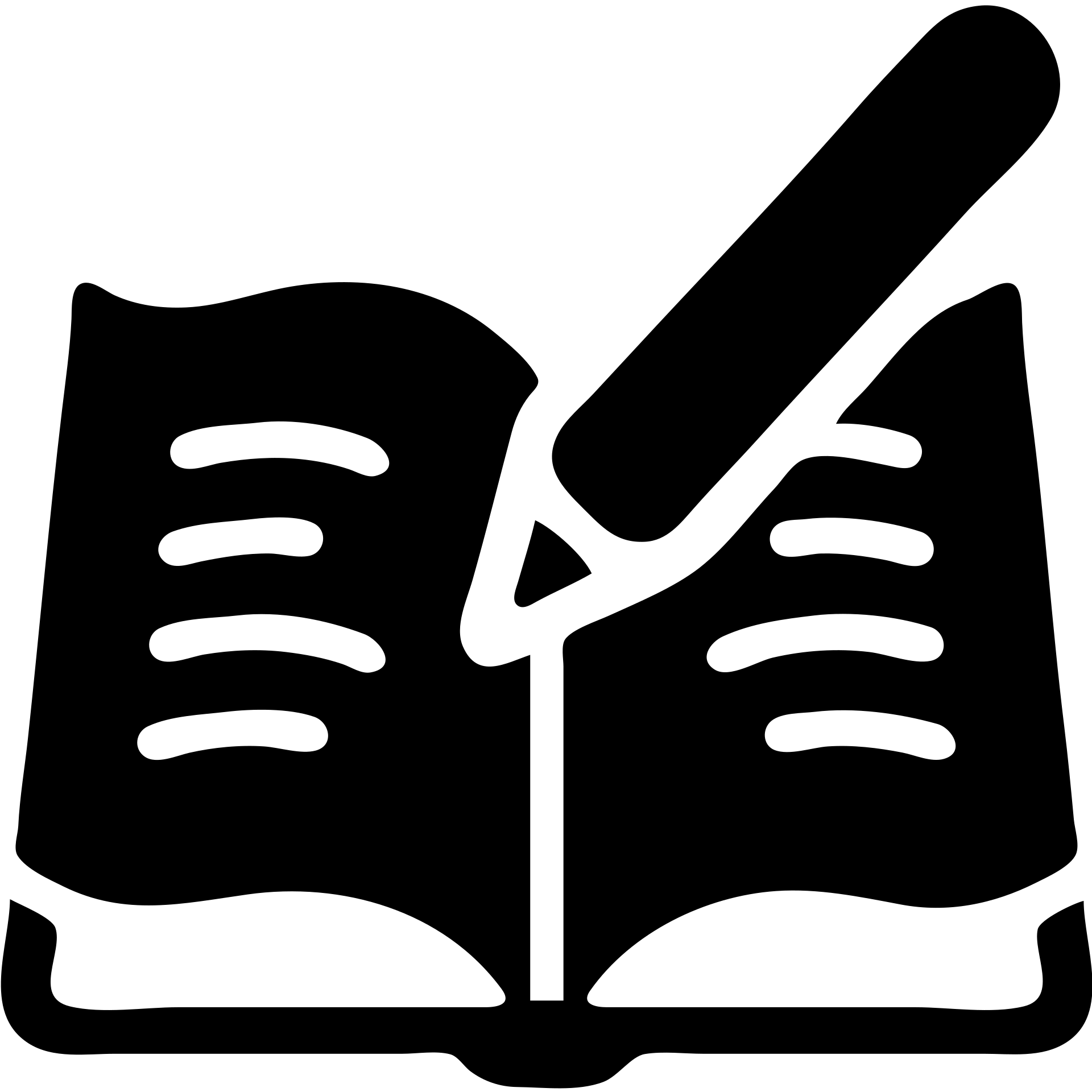 Literacy app icon with book and pencil emoji