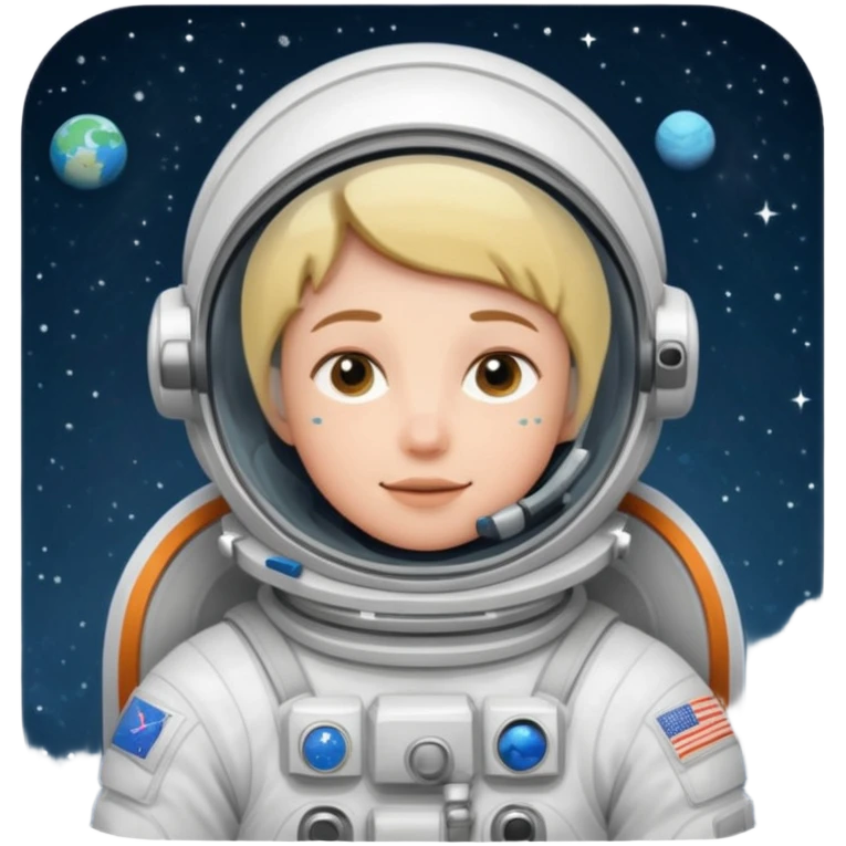 Astronaut floating emoji
