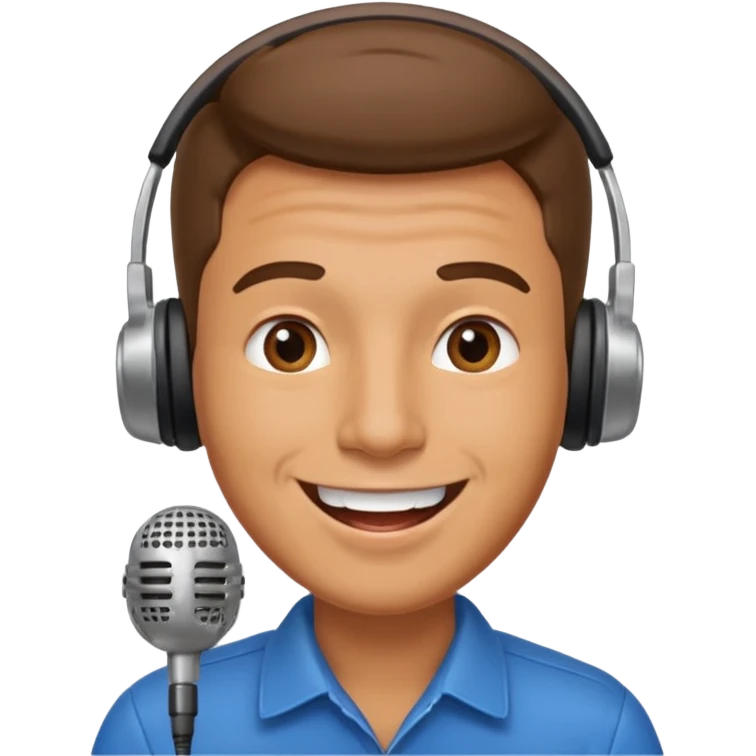 radio guy censored mouth emoji