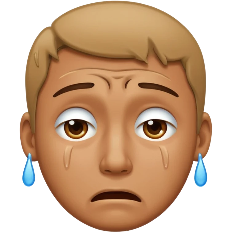 مردی که گریه میکند emoji