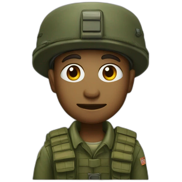 Flantier from Wankil Studio wearing a military emoji