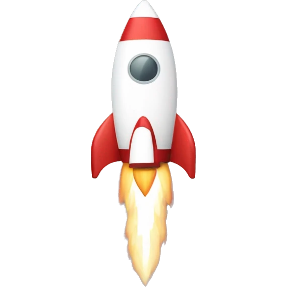 A rocket goes off with ATD written on the back emoji