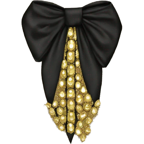 Gold RHINESTONE-EMBELLISHED TIE-NECK BLOUSE emoji
