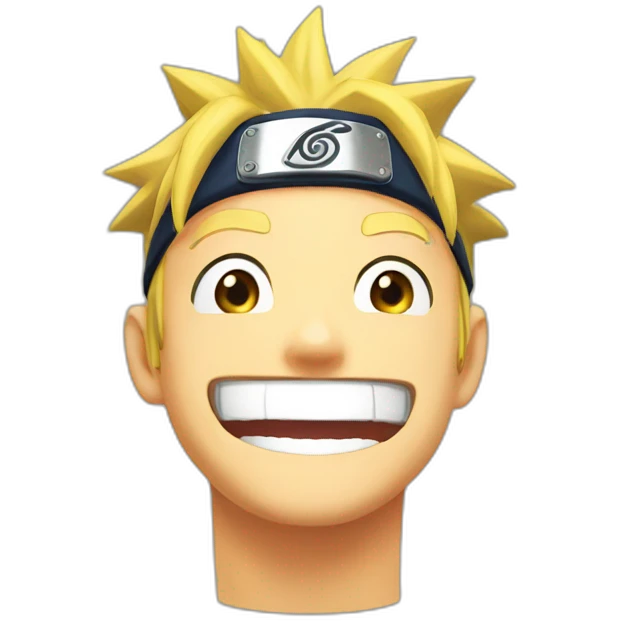 Naruto laugh emoji