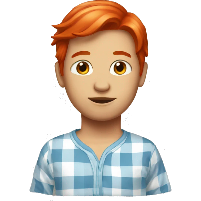 Red head with pijama  emoji