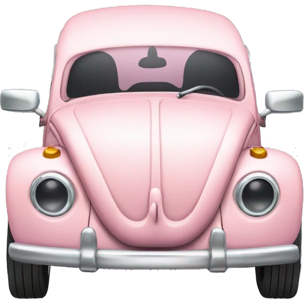 Light pink Volks Wagon beetle  emoji