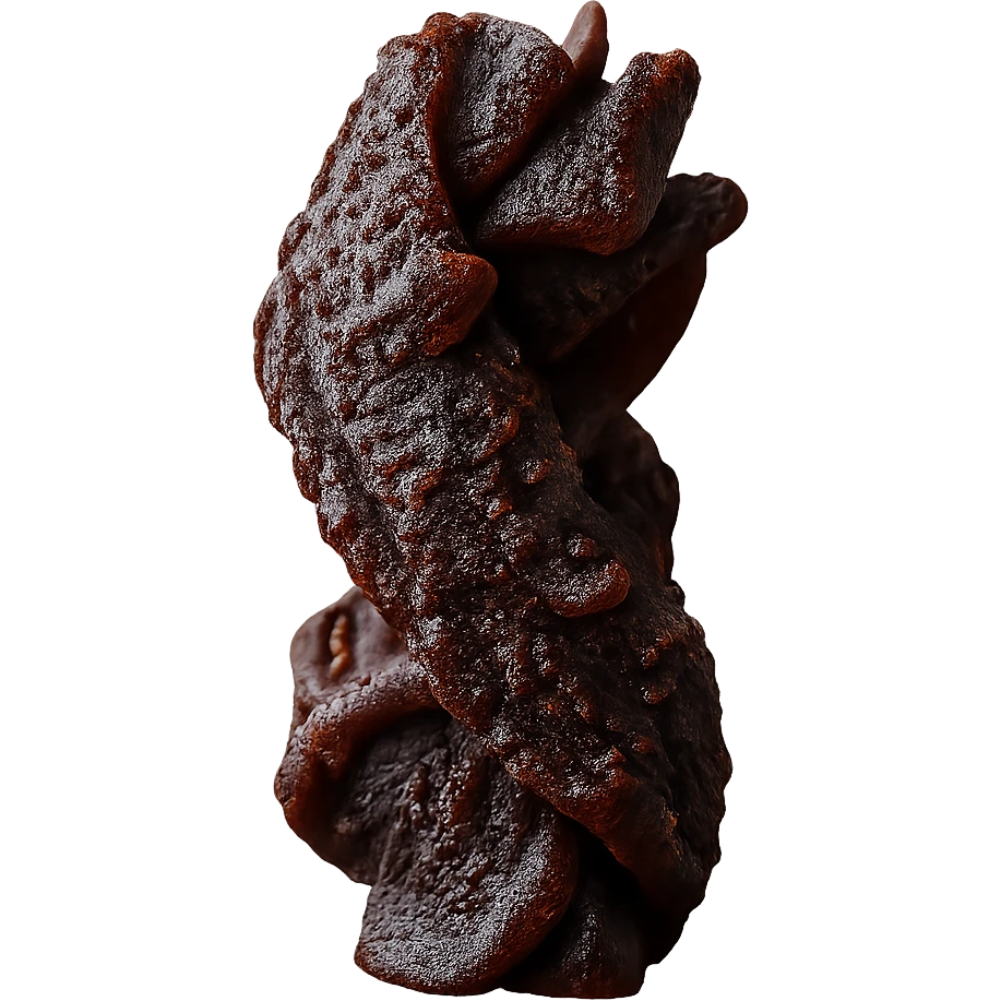 Isolate the licorice twist on a transparent background, removing all background elements. emoji
