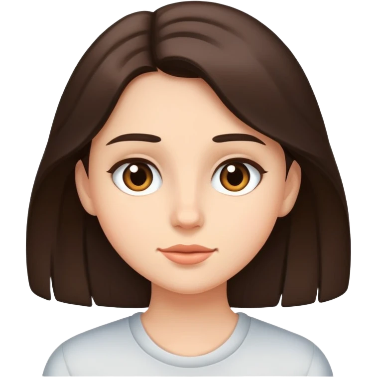 Young brunette high emoji