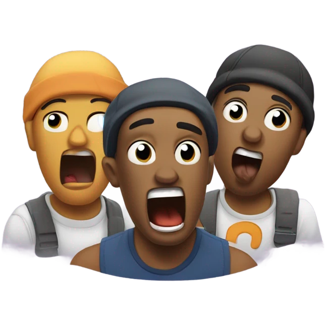 3 random letters from alphablocks rapping so terribly that it’s earraep emoji