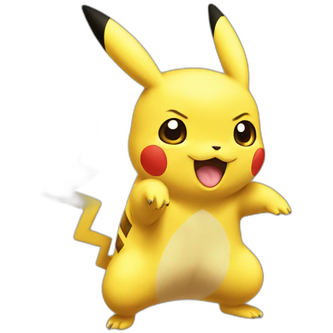 Pikachu from pokemon emoji