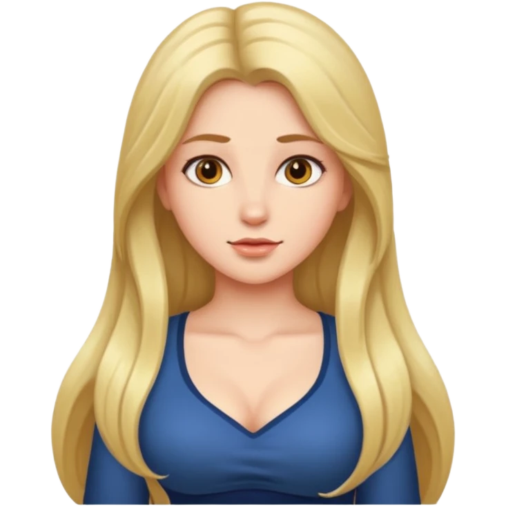 Make a girl with big chest emoji