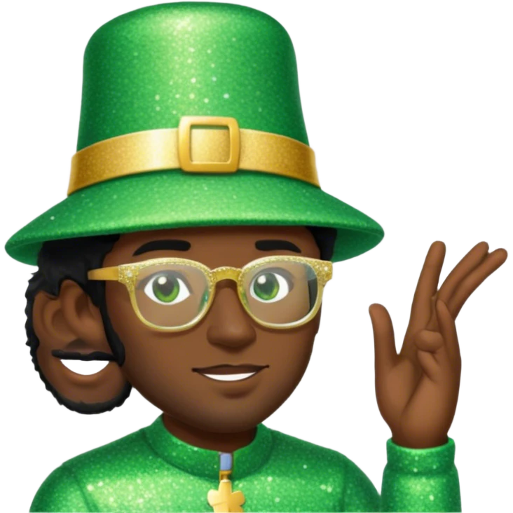 Sparkling Leprechaun emoji