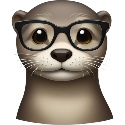 otter with glasses emoji