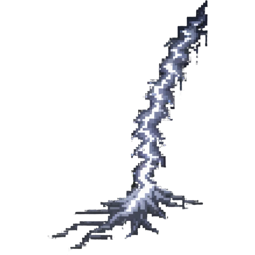 dramatic lightning strike hitting the ground emoji