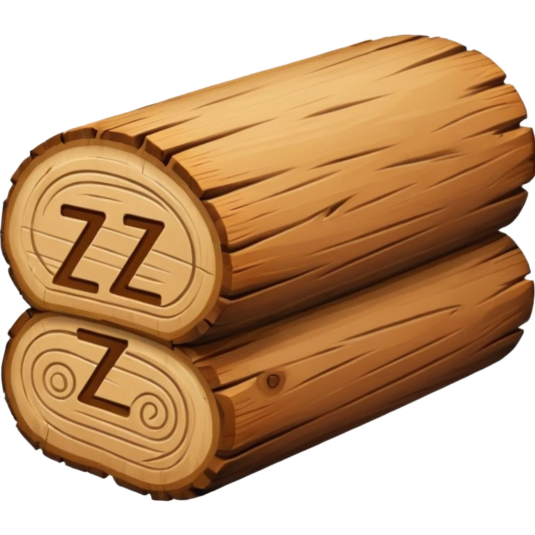 log with Zzz emoji