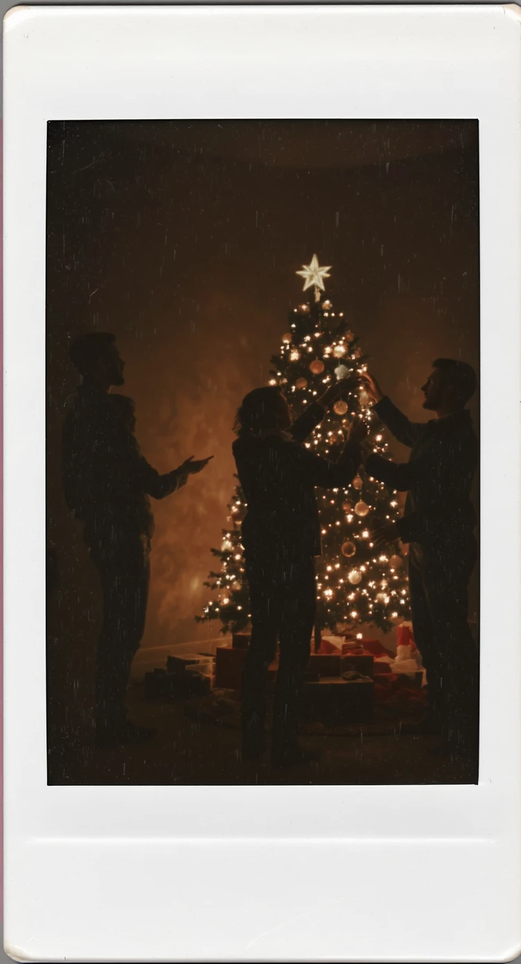 people decorating a Christmas tree emoji