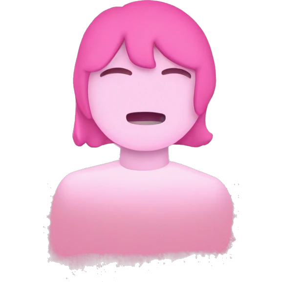 Quiero un emoji de un pensamiento cuadrado de color rosado que tenga un corazón blanco en el medio del pensamiento y tres puntos suspensivos de color blanco  emoji