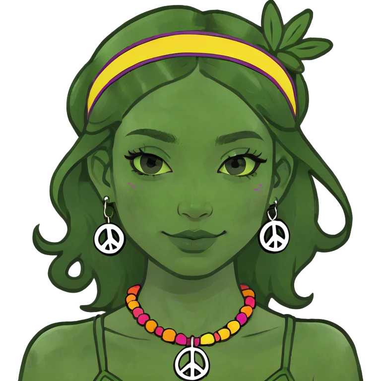 Een peace voor ogen meisje  emoji