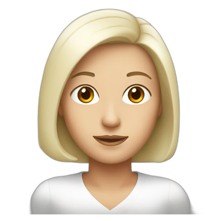 White bob women emoji