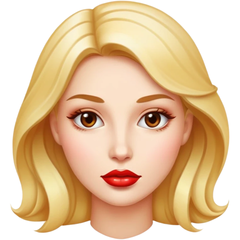 shiny woman lips emoji